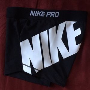 Nike pro spandex shorts worn once
